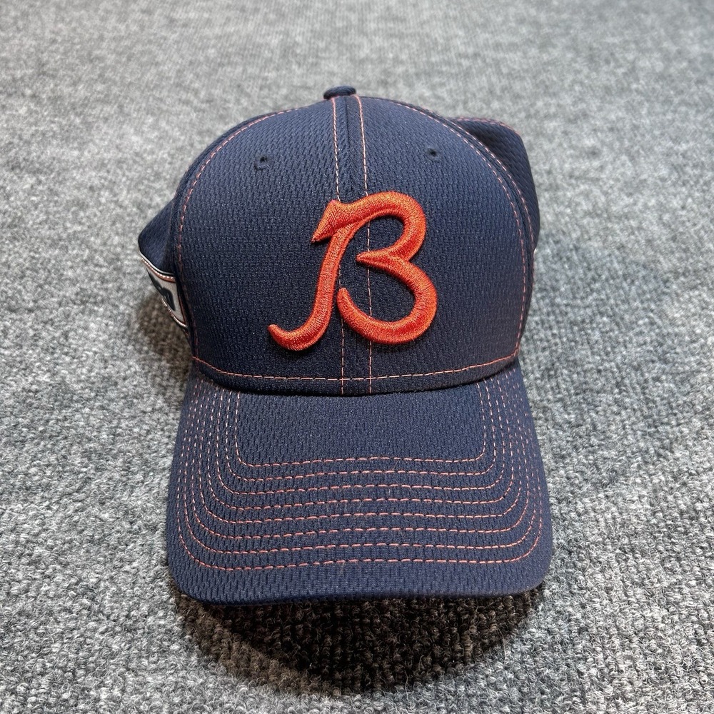 New Era NFL Chicago Bears 39THIRTY Cap Navy/Orange Small/Medium Football Hat